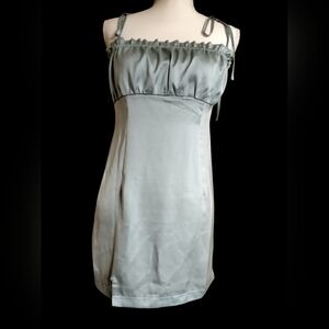 Sage Green Mini Dress